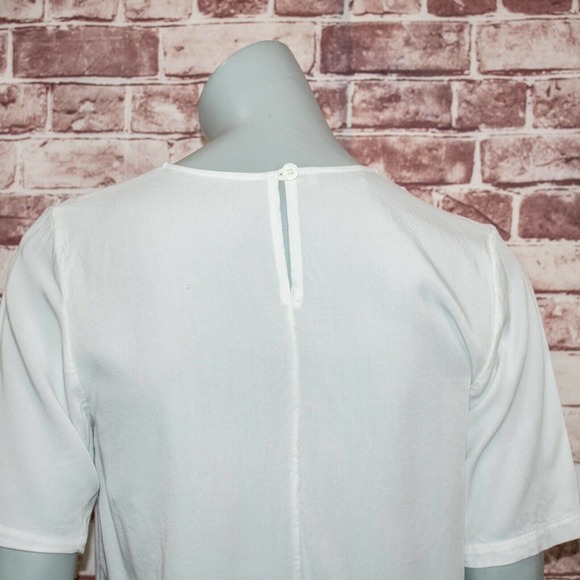 Jesse Kamm Women's steinem T-Shirt in Bone White Size Small - Picture 8 of 11